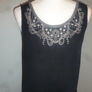 Bobeau Sexy  Sleeveless  Embroidered Tunic  Sz Small/ NWOT